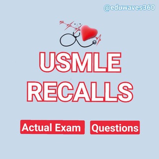 Telegram profile photo for USMLE Recalls and Questions practice