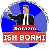 Telegram profile photo for Xorazmda ish
