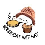 Telegram profile photo for BONGOCAT WIFHAT