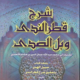 Telegram profile photo for شرح قطر الندى و بلّ الصدى/ تصنيف أبي محمد عبد الله جمال الدين بن هشام الأنصاري