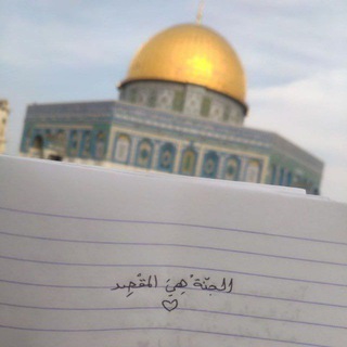 Telegram profile photo for الجَنَّةُ هِي المَقْصِد "🤍🇵🇸