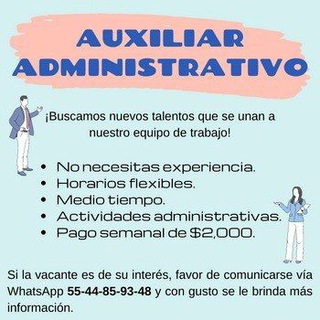 Telegram group profile photo for OFERTAS DE TRABAJOS MEDIO TIEMPO CDMX