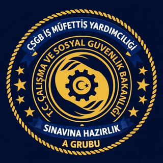 Telegram profile photo for ÇSGB İş Müfettiş ve Çalışma Uzman Yardımcılığı Alımlarına Hazırlık Grubu | Kamu Kariyeri