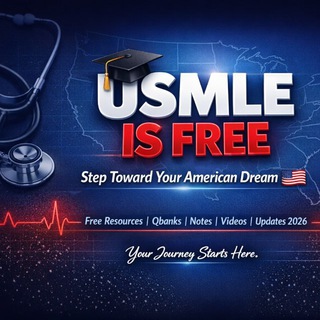 Telegram profile photo for USMLE is Free