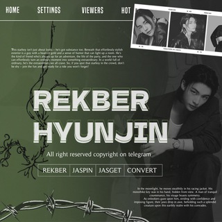 Telegram profile photo for { 𖤝 } REKBER HYUNJIN ֹ ׅ ◌