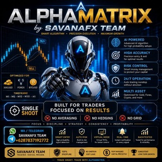 Telegram profile photo for ALPHAMATRIX MT4