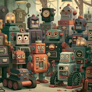 Telegram profile photo for Праздный Робот | Leisured Robot
