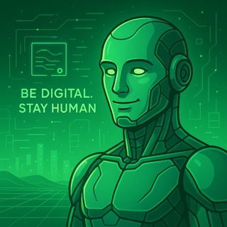 Telegram profile photo for Be digital. Stay Human. Будь цифровым.Оставайся человеком