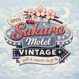 Telegram profile photo for sakura motel vintage ❀☾