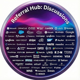 Telegram group profile photo for Referral Hub: Discussions