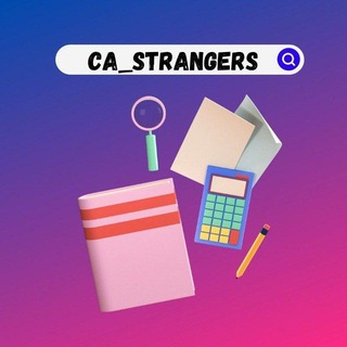 Telegram profile photo for Ca and cma inter strangers back up