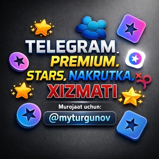 Telegram profile photo for Premium | Stars | Nakrutka Xizmati