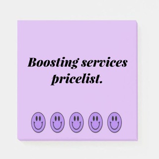Telegram profile photo for yzeia boosting services pricelist.