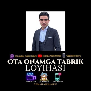 Telegram profile photo for Ota Onamga Tabrik Loyihasi✍