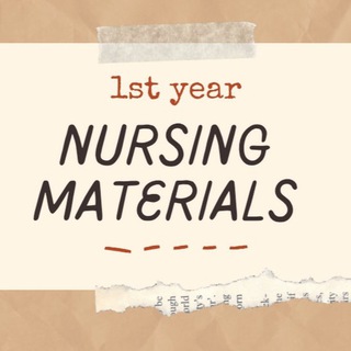 Telegram profile photo for 1ST YEAR NURSING MATERIALS by RN mark