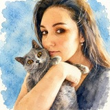Telegram profile photo for Вита живёт и рисует🤍
