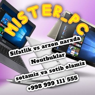 Telegram profile photo for Noutbuk Mister_Pc arzon va sifatli