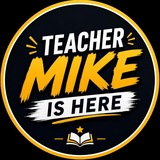Telegram profile photo for Teacher Mike is here ✌
