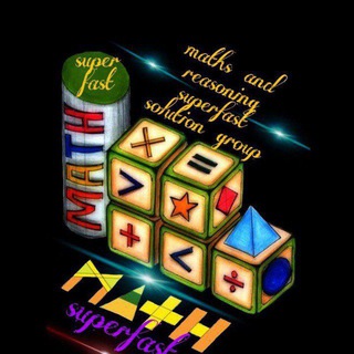 Telegram group profile photo for MATHS AND REASONING SUPERFAST SOLUTION GROUP