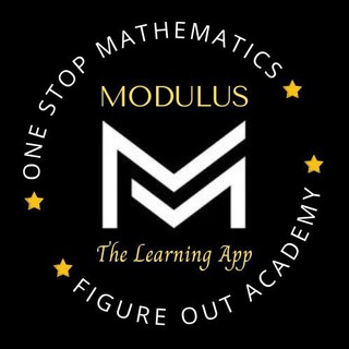 Telegram profile photo for Modulus Mathematics (IIT-JAM, CSIR-NET, GATE, DUET, CUET)