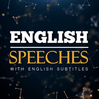 Telegram profile photo for English Speeches| Famous