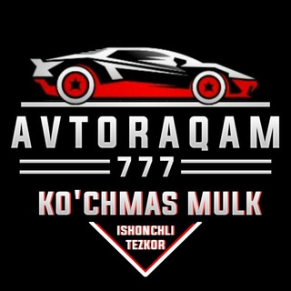 Telegram profile photo for AvtoRaqam - Kochmas Mulk - Авторакам Е-Аукцион e-auksion