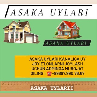 Telegram profile photo for Asaka Uylari🏢