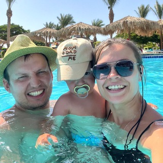 Telegram profile photo for Mom + Dad = me
