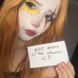 Telegram profile photo for girls aren’t not clowns 🤡