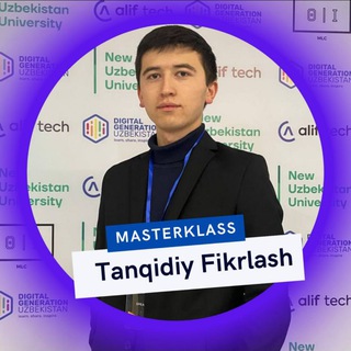 Telegram profile photo for MASTERKLASS | Tanqidiy va Mantiqiy fikrlash
