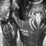 Telegram profile photo for spider woman.