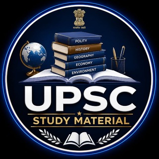 Telegram profile photo for UPSC STUDY MATERIAL 2026