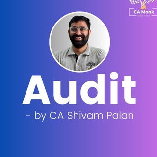 Telegram profile photo for Audit by CA Shivam Palan