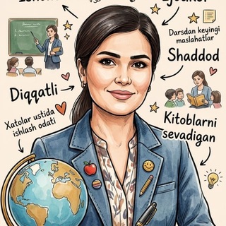 Telegram profile photo for Boshlang'ichlar klubi.🌎 Teacher/Guli