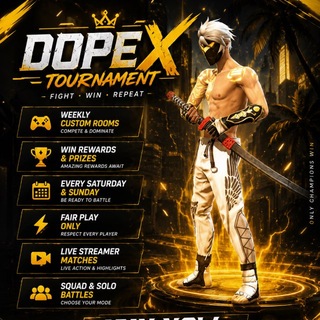 Telegram profile photo for DopeX Tournaments 🏟️