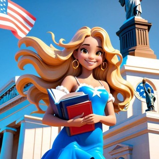 Telegram profile photo for American English With Joy