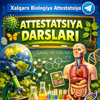 Telegram profile photo for Attestatsiya ( Xalqaro Biologiya guruhi)