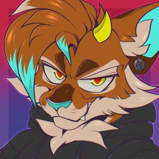 Telegram profile photo for Fire's art, fursuit work and more