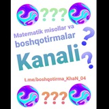 Telegram profile photo for MATEMATIKA VA BOSHQOTIRMA