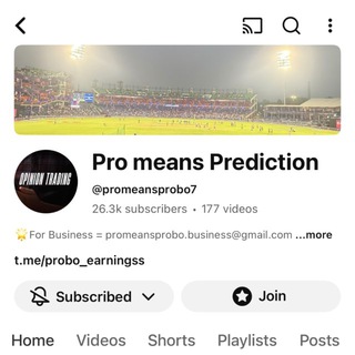 Telegram profile photo for Pro means Prediction