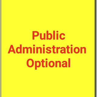 Telegram profile photo for UPSC Toppers Public Administration Optional Material