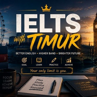Telegram profile photo for TIMUR'S IELTS