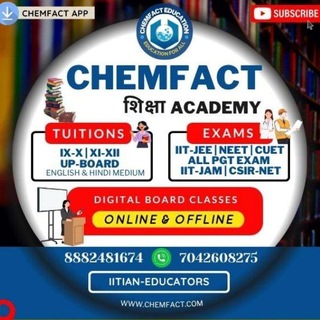 Telegram profile photo for Alok Panwar (Chemfact Education)📘