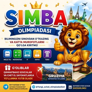 Telegram profile photo for MILLIY VA XALQARO OLIMPIADALAR
