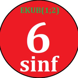 Telegram profile photo for i-MATEMATIKA 6-SINF YECHIMLARI (2024)