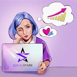Telegram profile photo for Social Stars ✨ | Реклама в Telegram | Телеграм продвижение