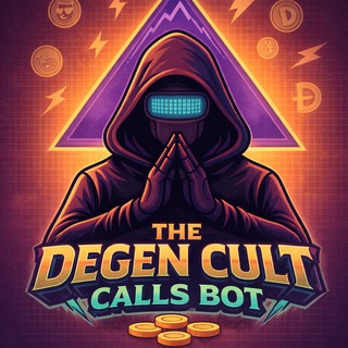 Telegram profile photo for Degen Cult | Calls Bot (SOL)