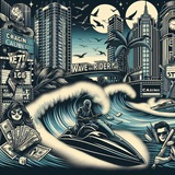 Telegram profile photo for WAVE RIDERS GAMBLES