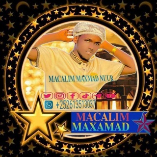 Telegram profile photo for Macalim Maxamad Nuur