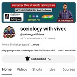 Telegram profile photo for sociology with vivek